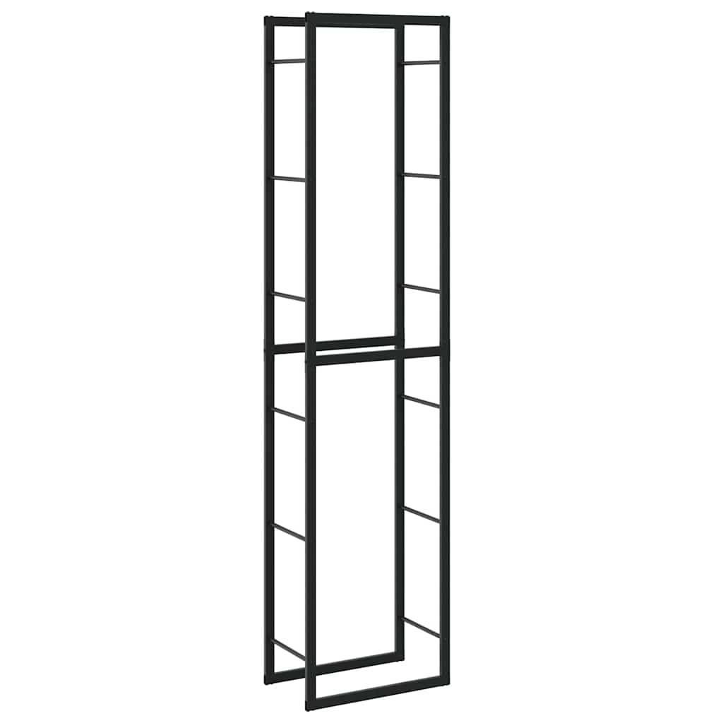Range-bûches vertical acier pour intérieur & extérieur stockage bois poêle 50x30x209 cm - ComfortXL Outdoor Living - Image 2