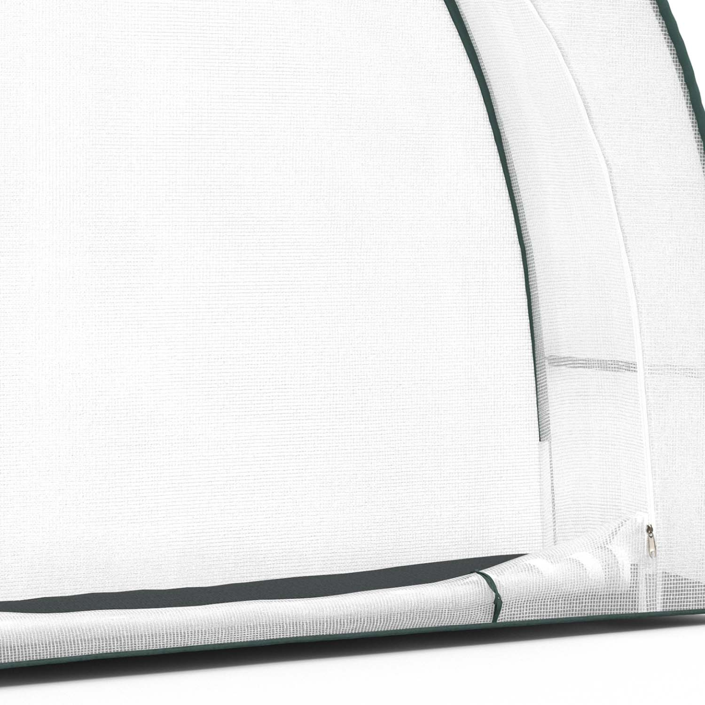 IDMARKET - Serre d'hivernage demi lune 300 x 80 x 220 cm balcon et terrasse - Image 6