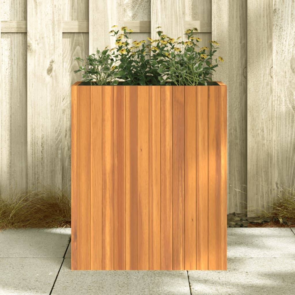 Jardinière bois d'acacia naturel 59 x 27.5 x 70 cm - PANGIVO - Image 3