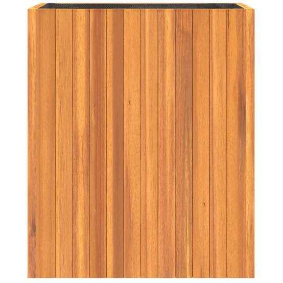 Jardinière bois d'acacia naturel 59 x 27.5 x 70 cm - PANGIVO - Image 5