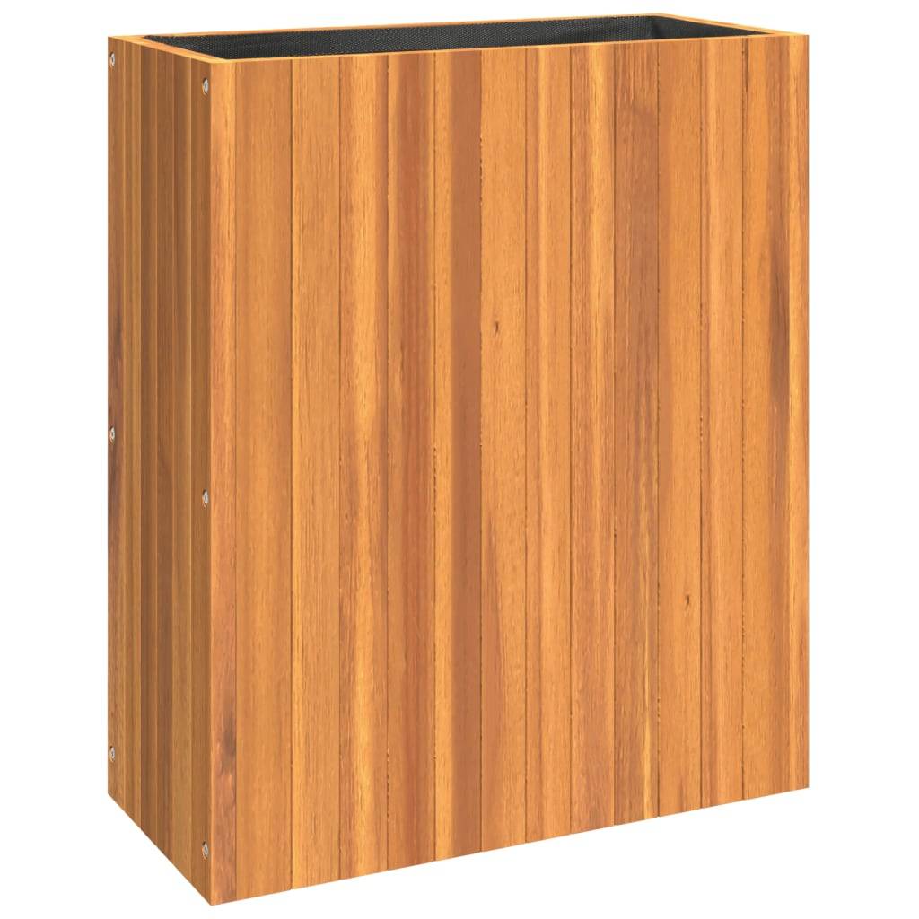 Jardinière bois d'acacia naturel 59 x 27.5 x 70 cm - PANGIVO - Image 2