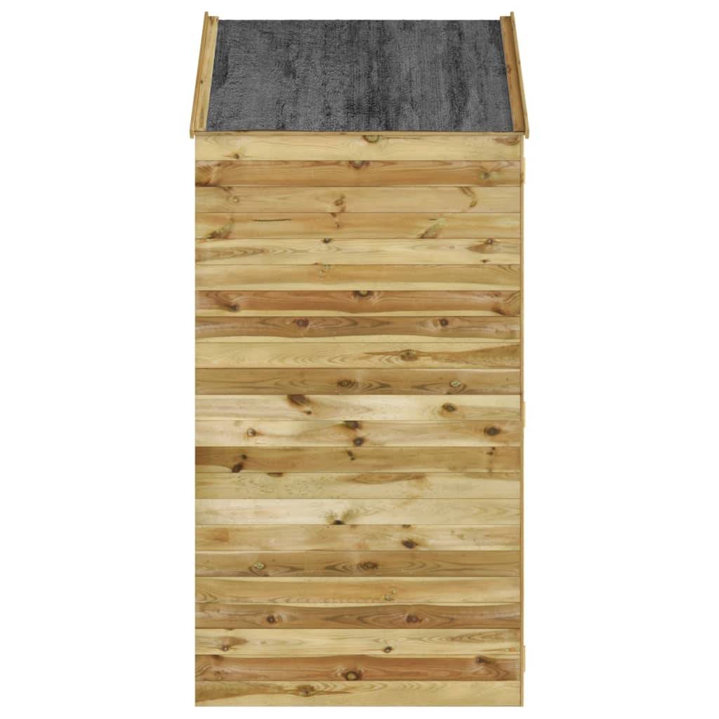 Helloshop26 - Abri à outils avec porte 107 x 107 x 220 cm Bois de pin imprégné marron - Image 3