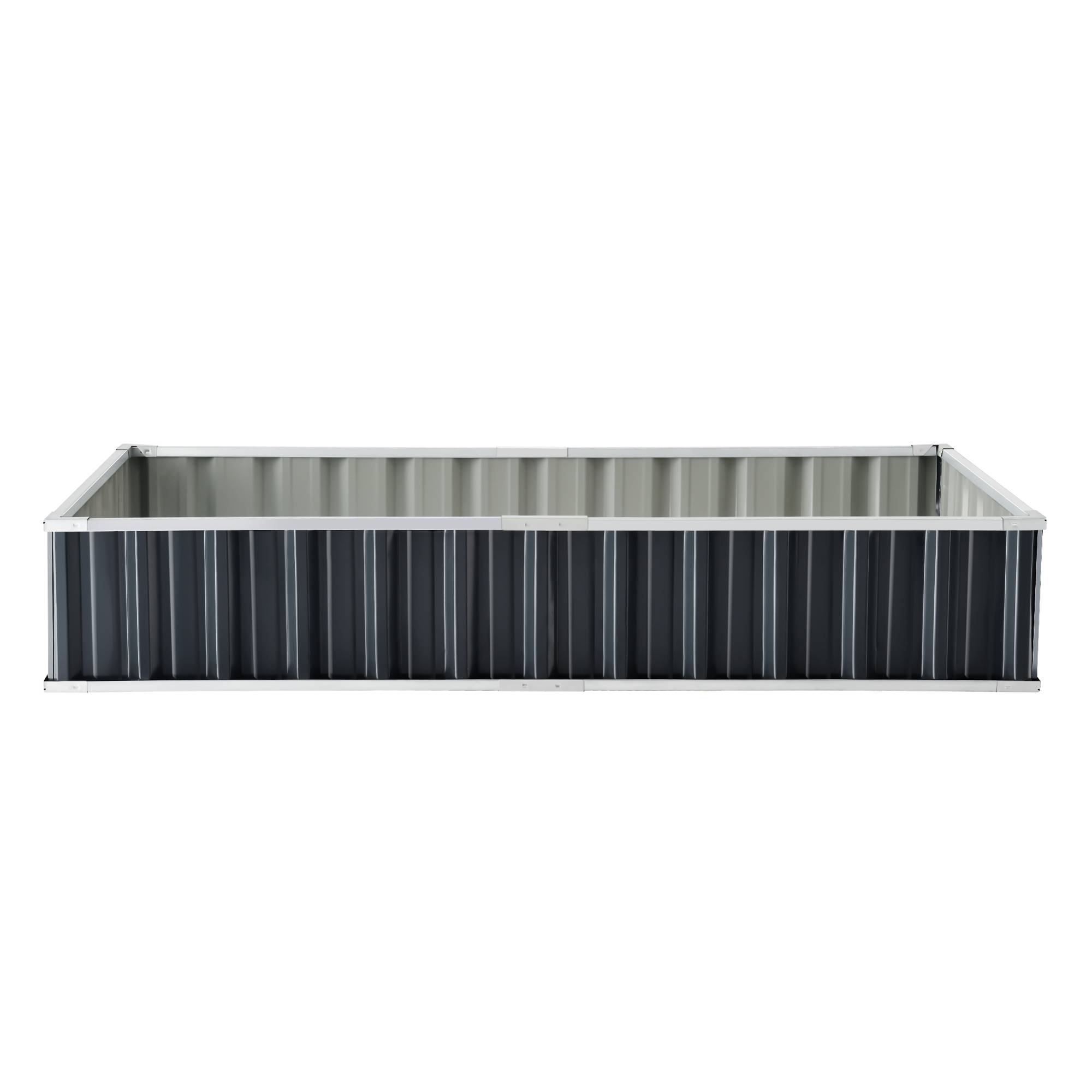 Jardinière Zevenaar rectangulaire acier galvanisé 174 x 90 x 30 cm anthracite [en.casa] - Image 5