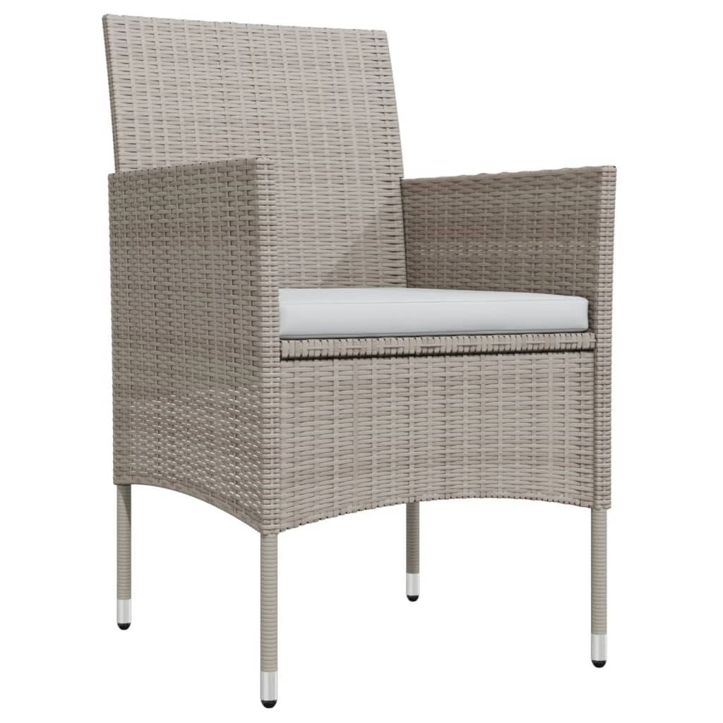 ComfortXL - Table et Chaises de Jardin 4 Pers Résine Tressée Acier Extérieur Beige 5 pcs – ComfortXL Outdoor Living - Image 3