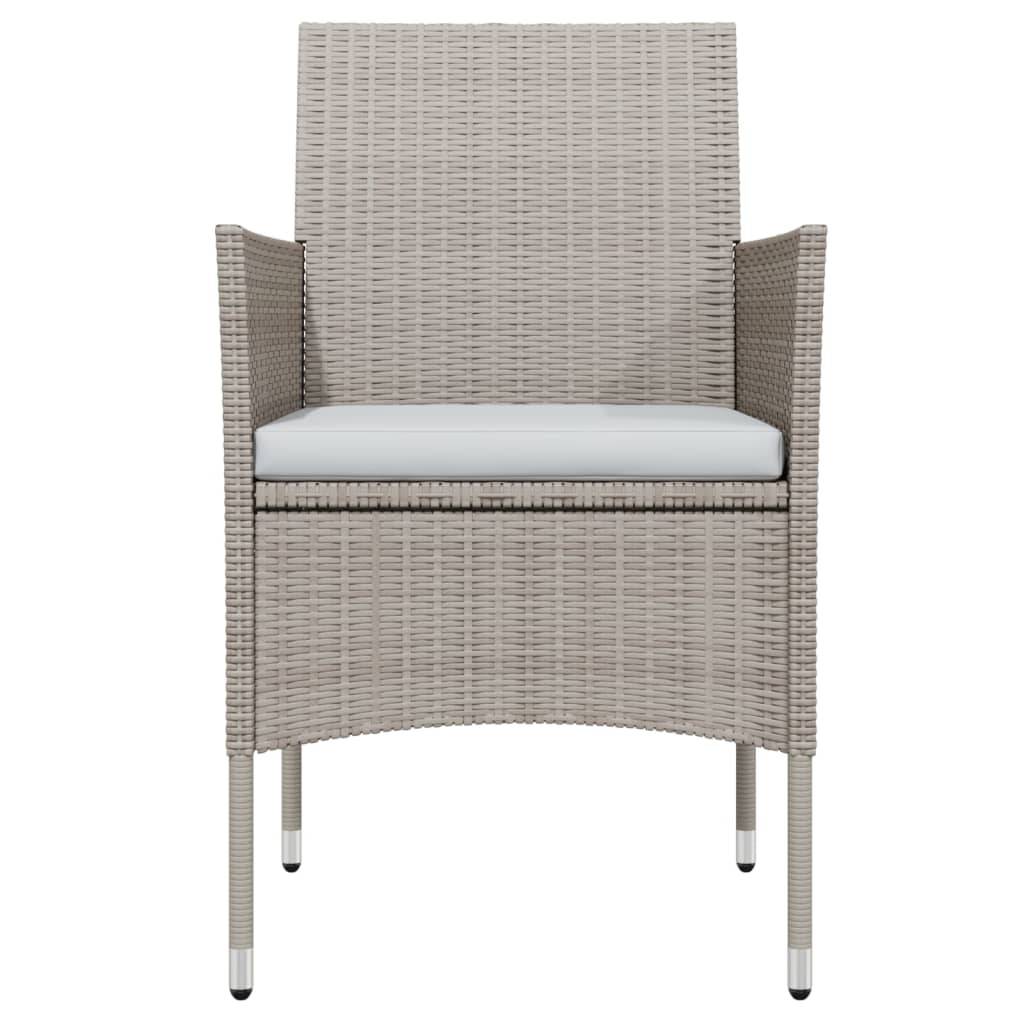ComfortXL - Table et Chaises de Jardin 4 Pers Résine Tressée Acier Extérieur Beige 5 pcs – ComfortXL Outdoor Living - Image 4