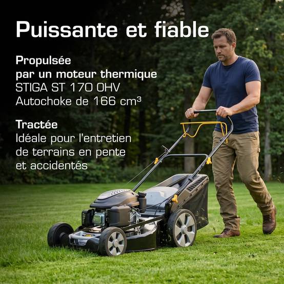 Alpina - Tondeuse AL5 51 SAQ, 166cc, largeur 51cm, bac 60L, 4 en 1 - ALPINA - Image 2