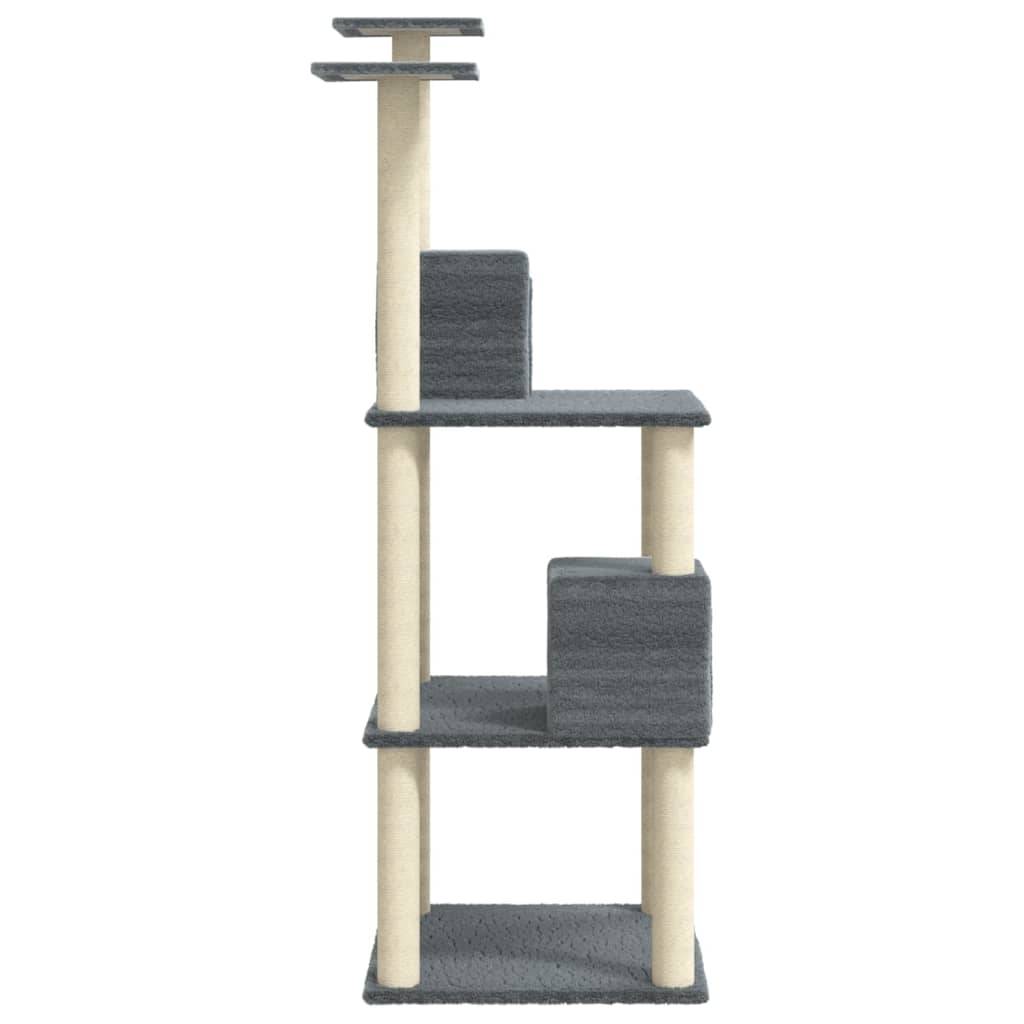Vidaxl - Arbre à chat avec griffoirs en sisal Gris foncé 141 cm vidaXL 171526 - Image 6