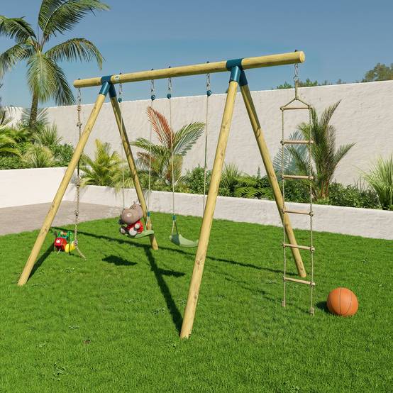 Portique bois 2,30 m Topwood ALTI 2 pour 4 enfants - Image 9