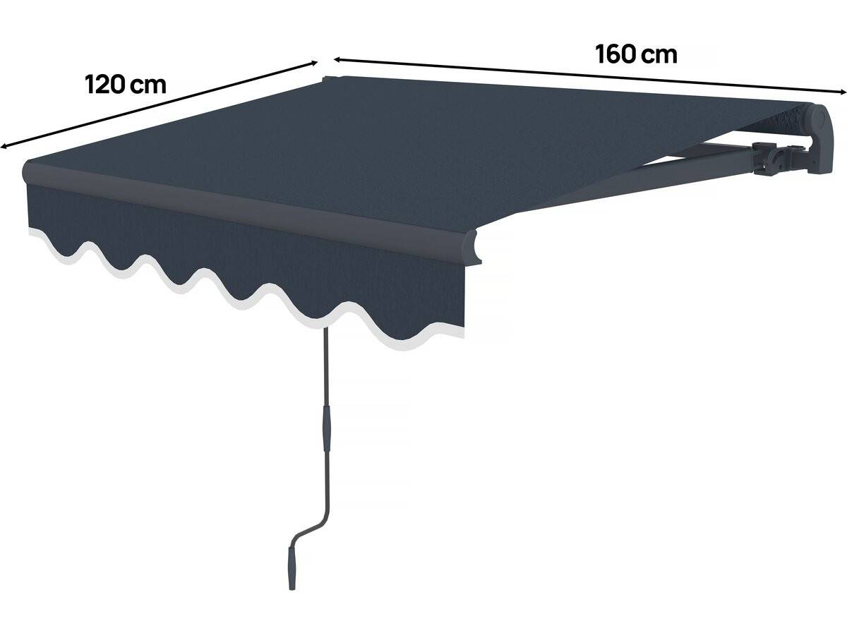 Habitat Et Jardin - Store Banne En Aluminium  "ombra 1" - 160 X 120 Cm - Gris -habitat Et Jardin - Image 3