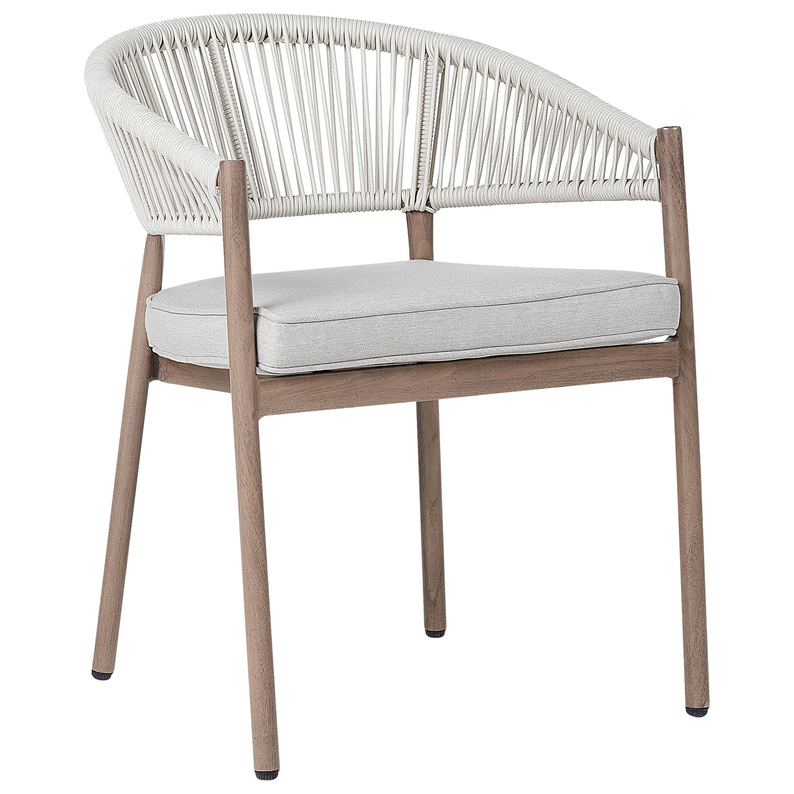 Chaise de jardin Aluminium Marron FLAVIA - Beliani - Image 6