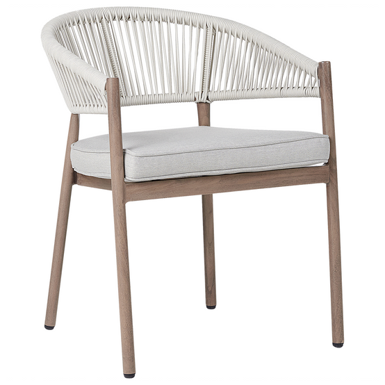 Chaise de jardin Aluminium Marron FLAVIA - Beliani - Image 4