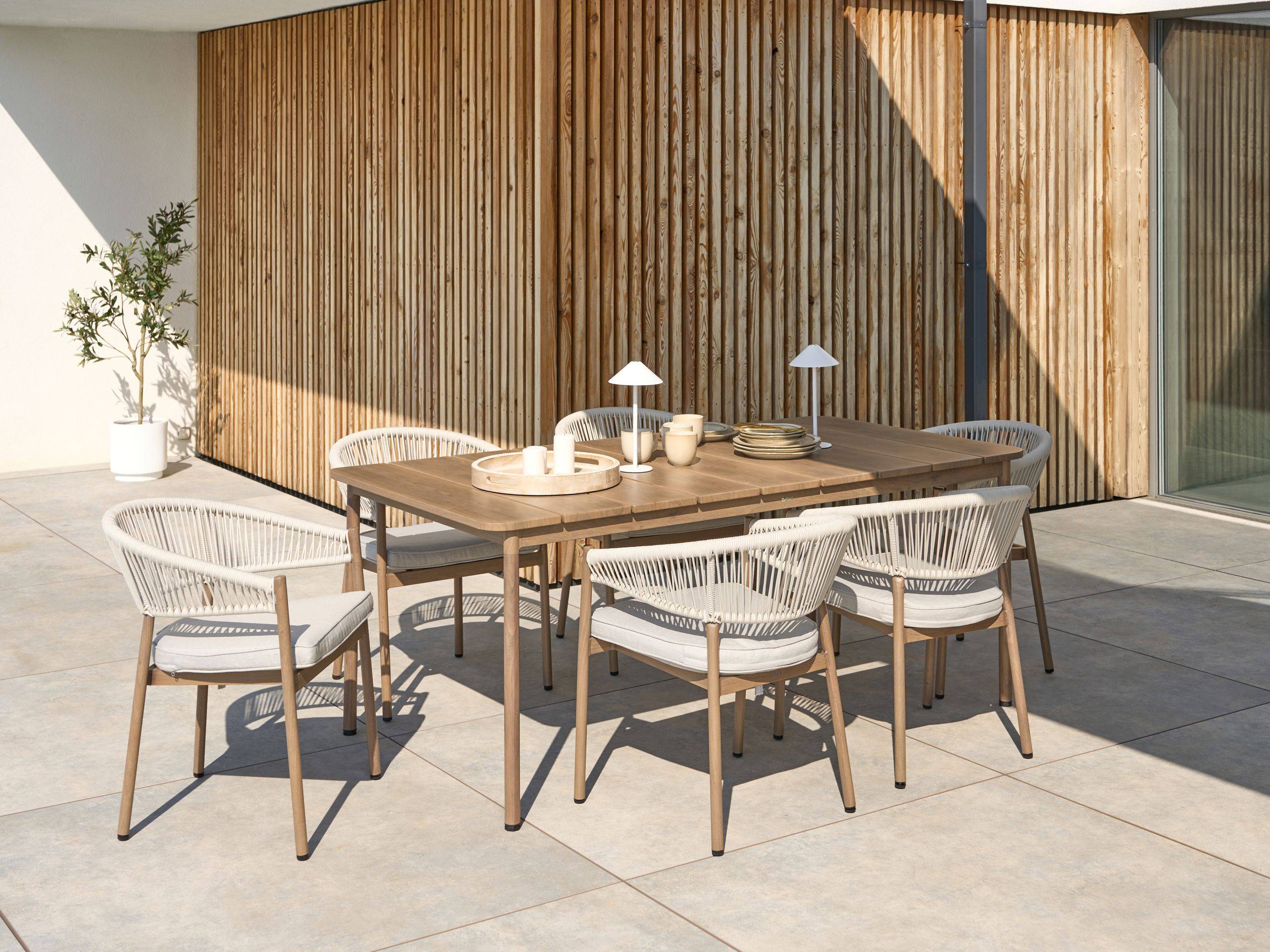 Beliani - Chaise de jardin Aluminium Marron FLAVIA - Beliani