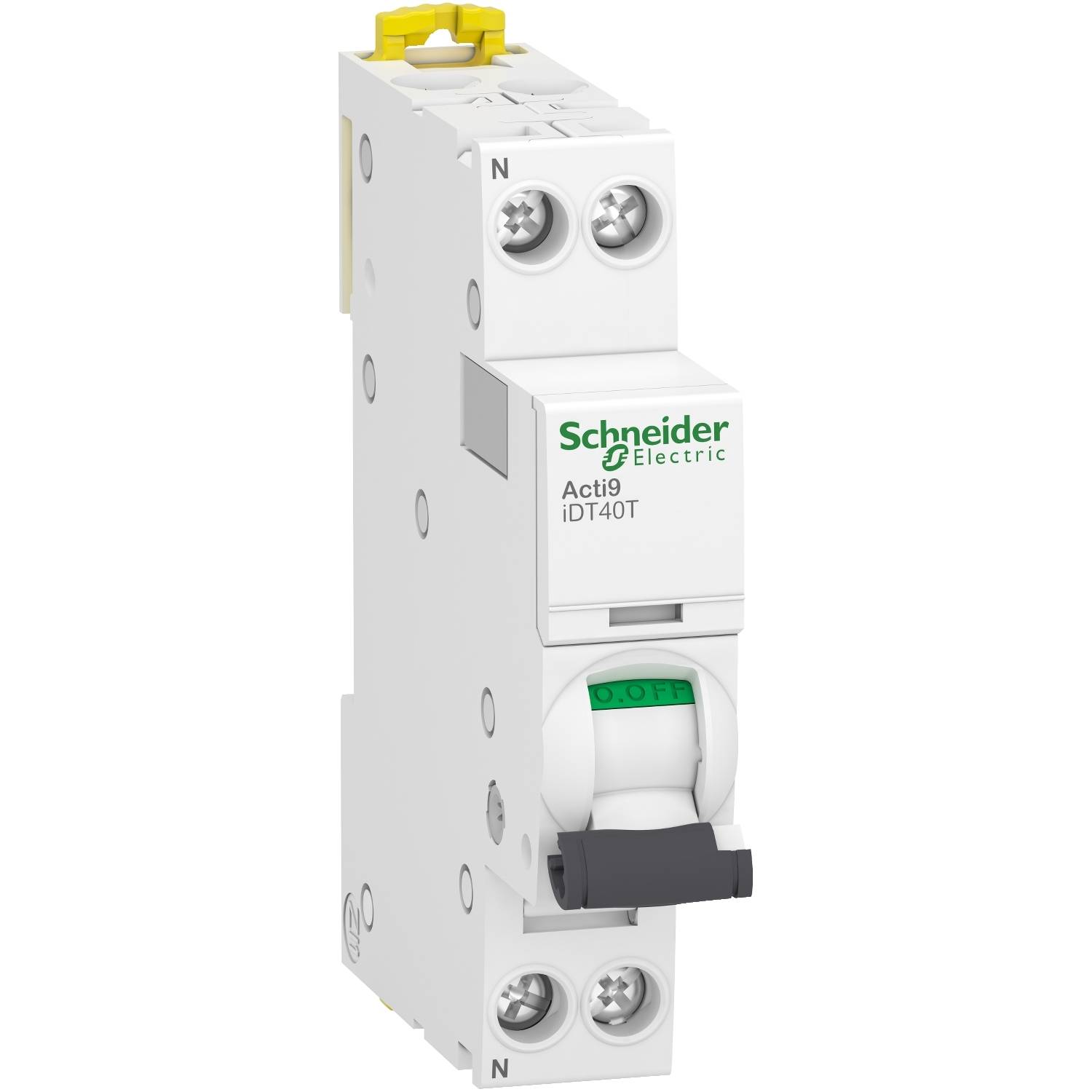 Schneider Electric - Disjoncteur modulaire ACTI9 IDT40T 1P+N courbe C 4500A / 6kA 10A - SCHNEIDER ELECTRIC - A9P22610