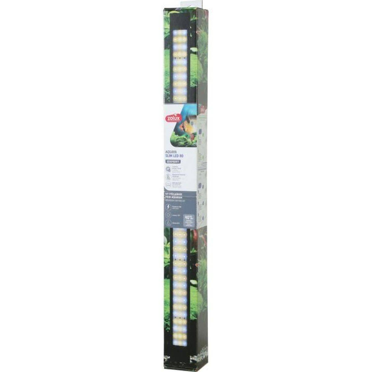 Rampe d’éclairage Slim LED dimmable 80 cm pour aquarium, remplacement T5 T8 - Zolux - Image 2