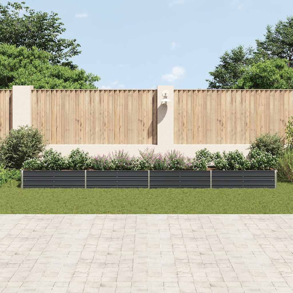Prolenta Premium - Jardinière acier anthracite 600 x 80 x 45 cm - Prolenta premium p378.3 - Image 3