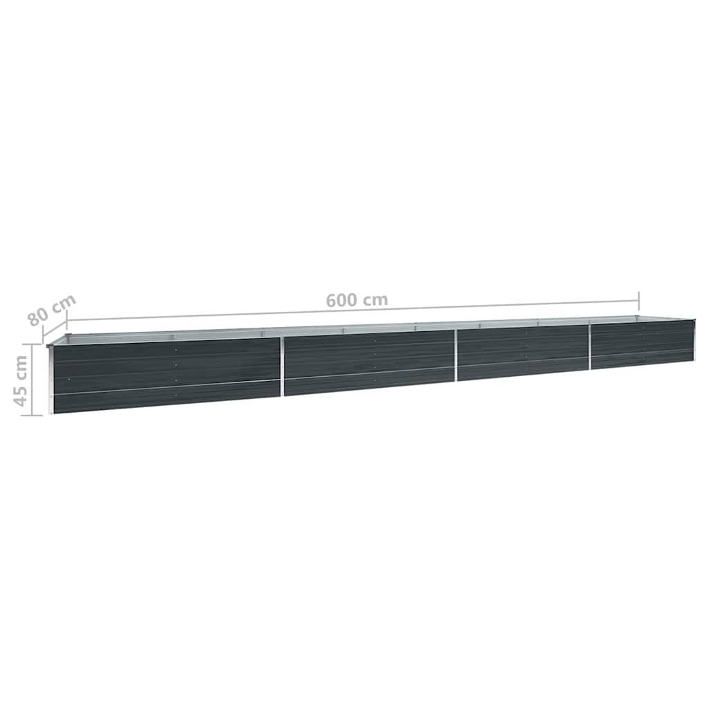 Prolenta Premium - Jardinière acier anthracite  600 x 80 x 45 cm  - Prolenta premium p378.3 - Image 7
