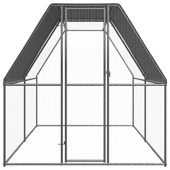 Vidaxl - Poulailler d'extérieur 2x4x2 m Acier galvanisé vidaXL 3089319 - Image 2