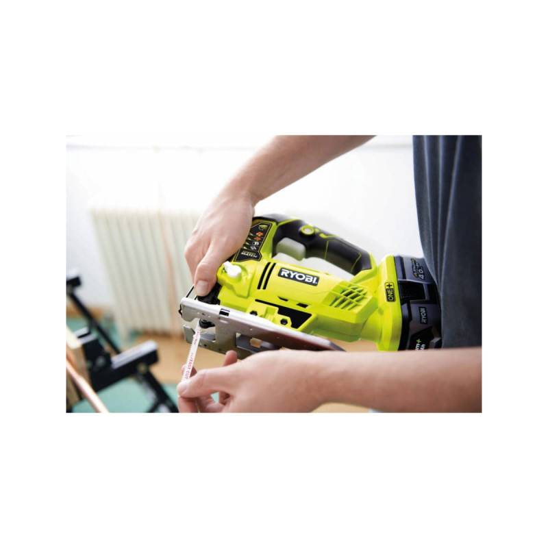 Ryobi - Pack scie sauteuse pendulaire RYOBI 18 V One+ R18JS - Batterie 4.0Ah et chargeur - Coffret 20 lames - Image 3