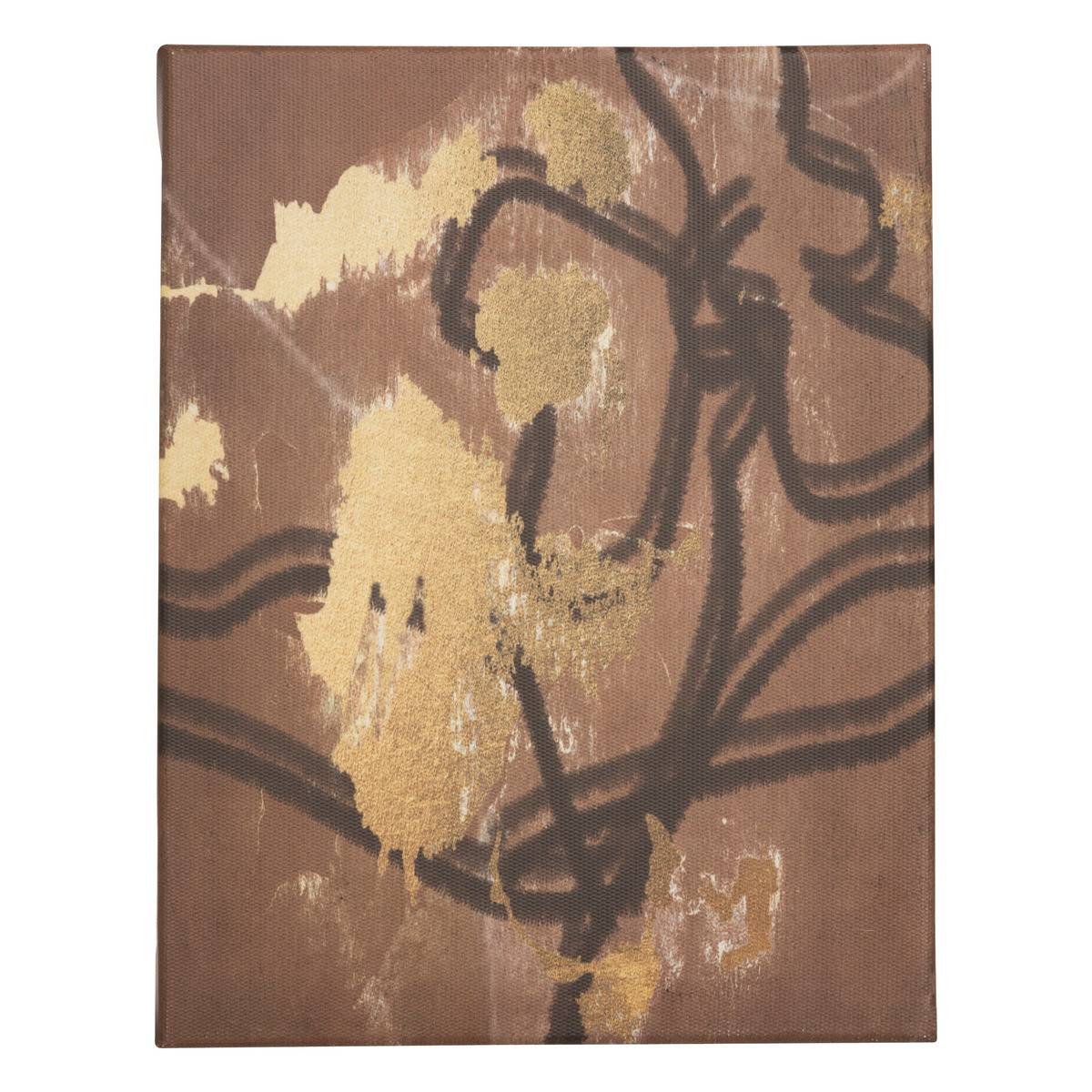 Atmosphera - Lot de 5 toiles imprimées nuance Marron et Beige - Image 5