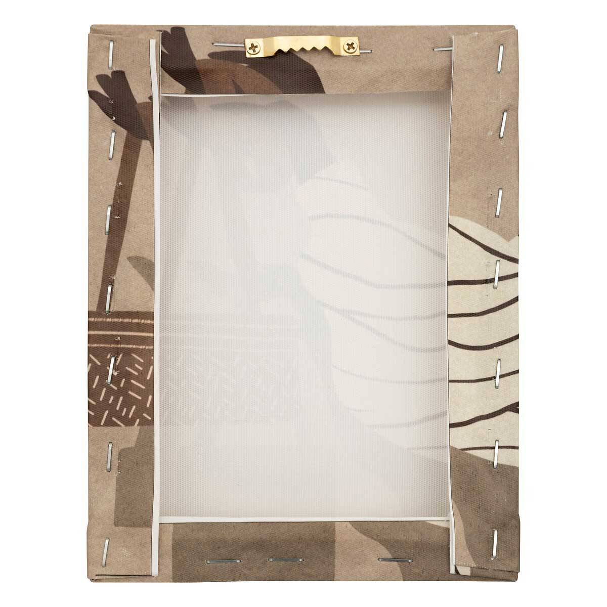 Atmosphera - Lot de 5 toiles imprimées nuance Marron et Beige - Image 8