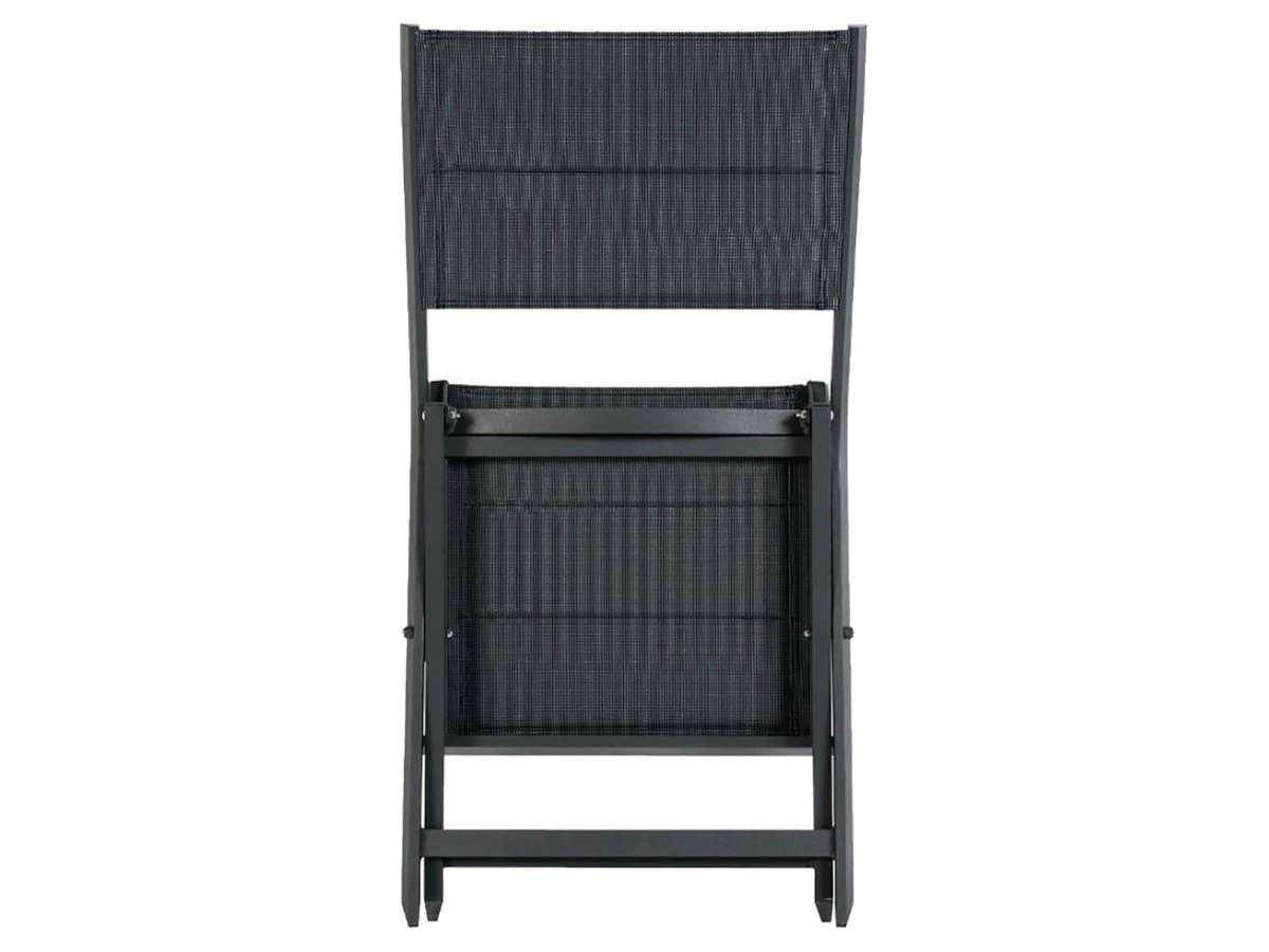 Hesperide - Lot de 4 chaises de jardin pliables Poivre et Graphite Allure - Hespéride - Image 4