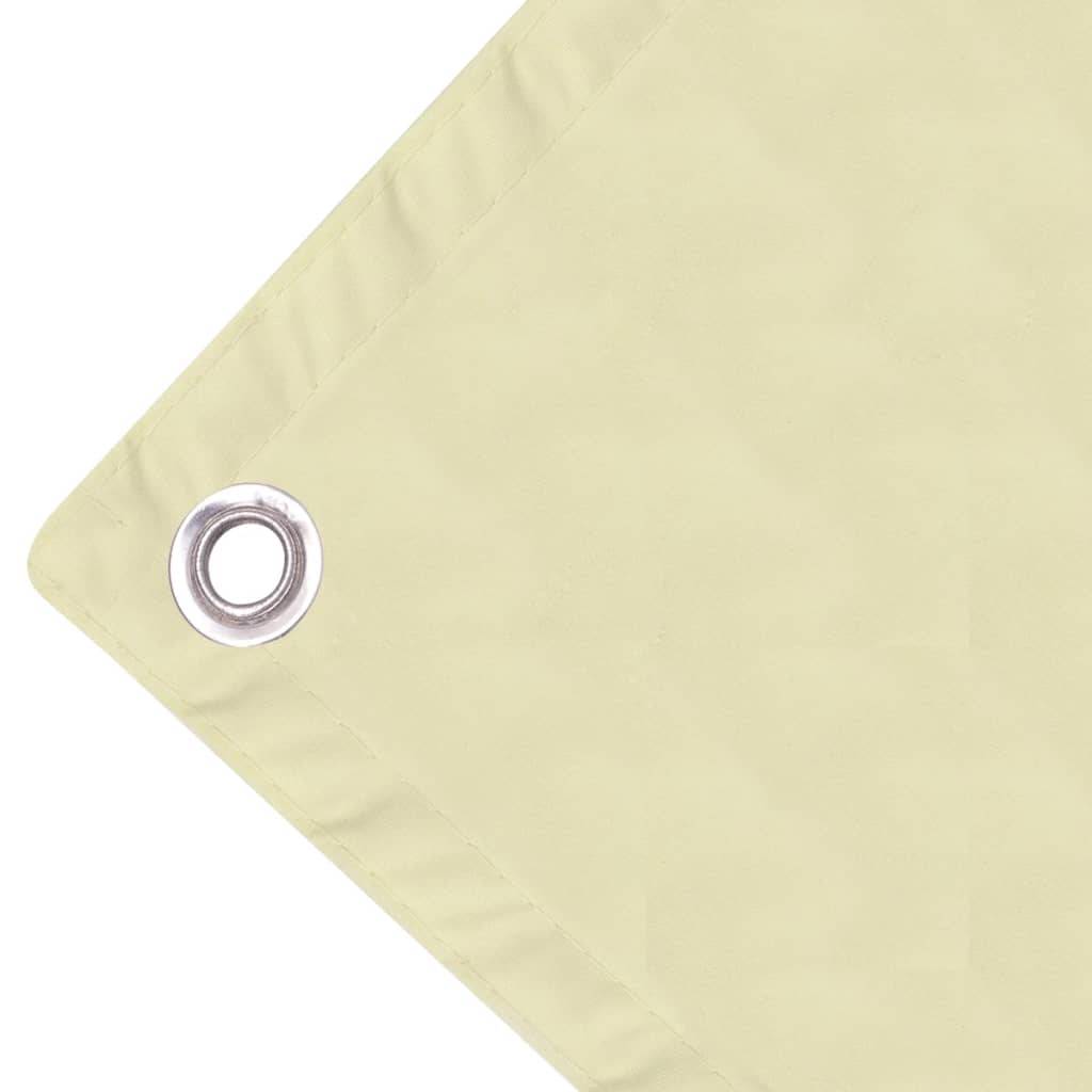 Helloshop26 - Écran de balcon brise pare vue protection confidentialité en tissu oxford 75 x 400 cm crème - Image 3