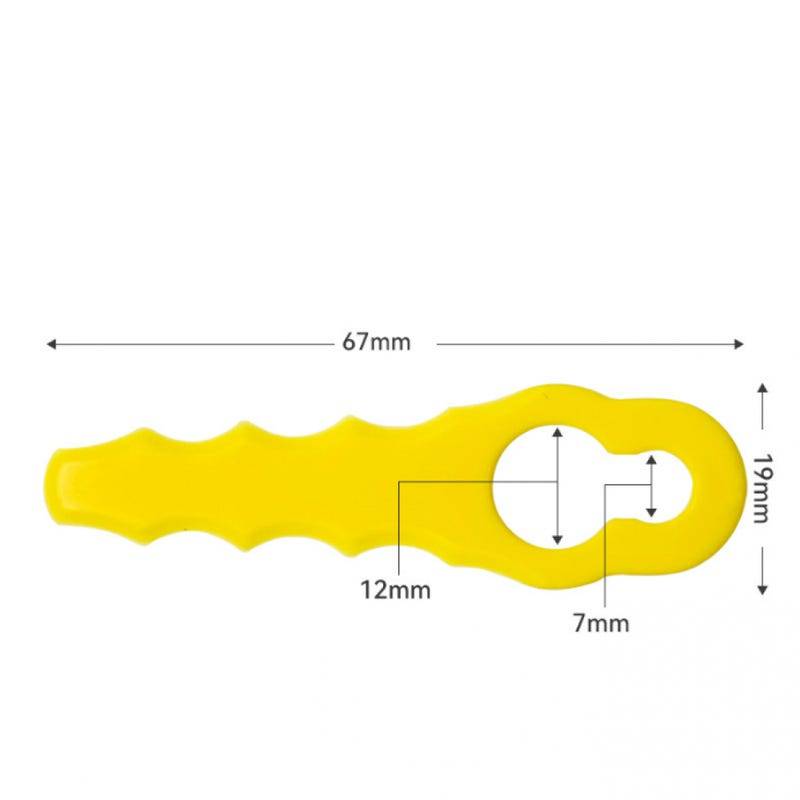 Lot de 20 Lames de Rechange Compatibles pour Ryobi Coupe-Bordure RAC155 RAC157 RAC158, Têtes Double Lames Dentelées-Lytech - Image 2