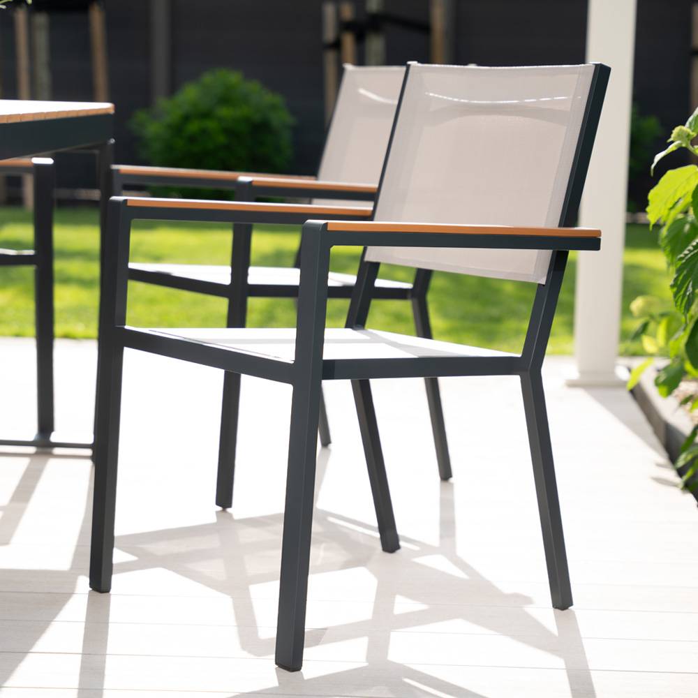 Home Deluxe - Chaise de jardin empilable HOME DELUXE SEDIA - lot de 11 - Image 2