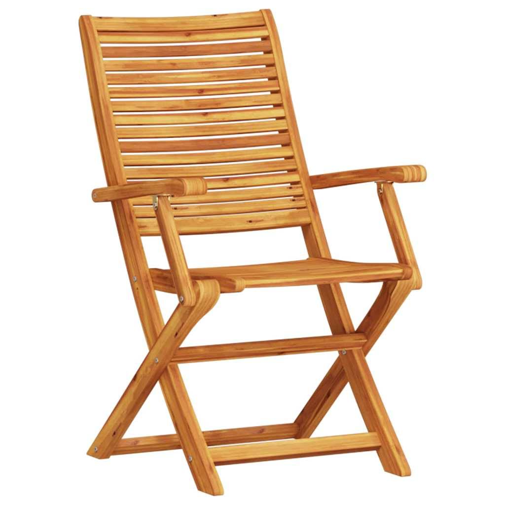 Vidaxl - Ensemble bistro pliant 3 pcs-Salons de jardin Marron Bois d'Acacia Massif 177925 - Image 5