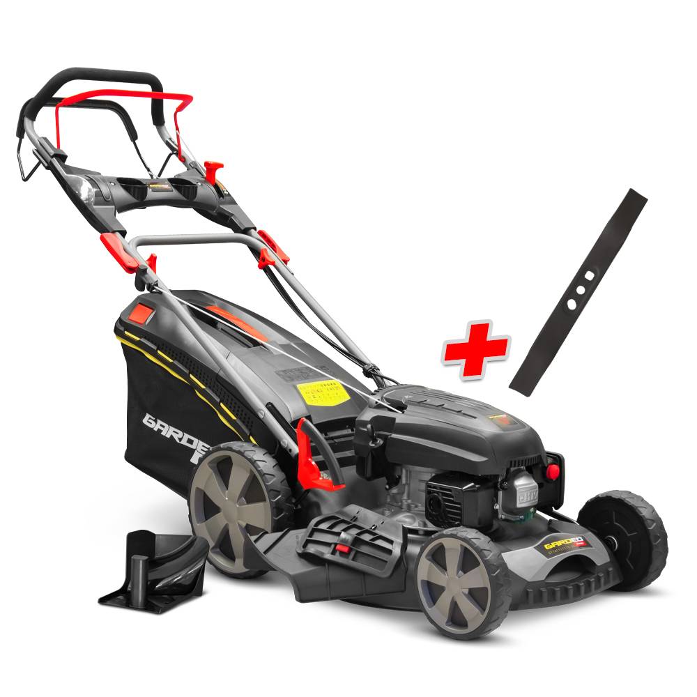 Gardeo Pro - Tondeuse thermique autotractée 170,1 cm³ avec coupe 50,8 cm, 2 lames mulching et éjection latérale – Gardéo Pro