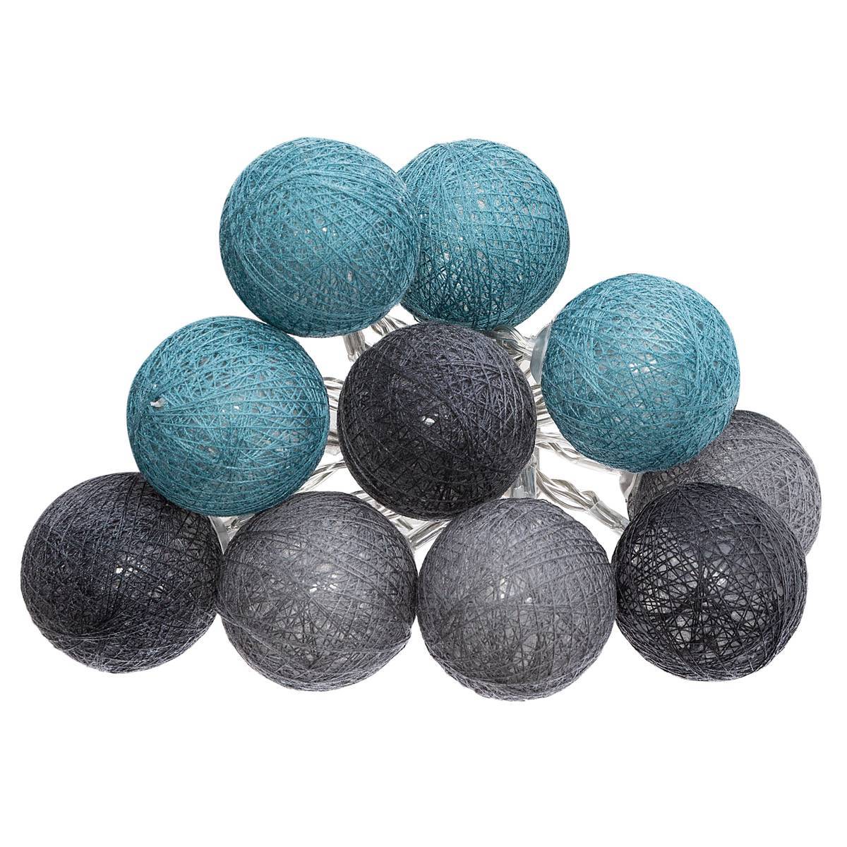 Atmosphera - Guirlande LED à piles 10 boules - Atmosphera Créateur d'intérieur - Image 1