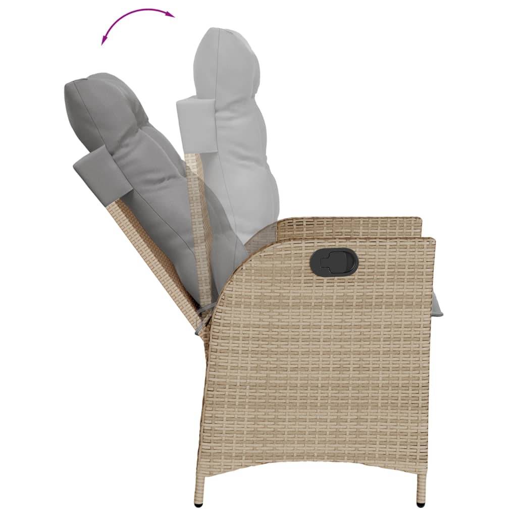 Prolenta Premium - Chaises de jardin rotin beige 57 x 61 x 93 cm - Prolenta premium p367.1 - Image 7