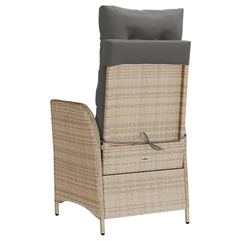 Prolenta Premium - Chaises de jardin rotin beige  57 x 61 x 93 cm  - Prolenta premium p367.1 - Image 6