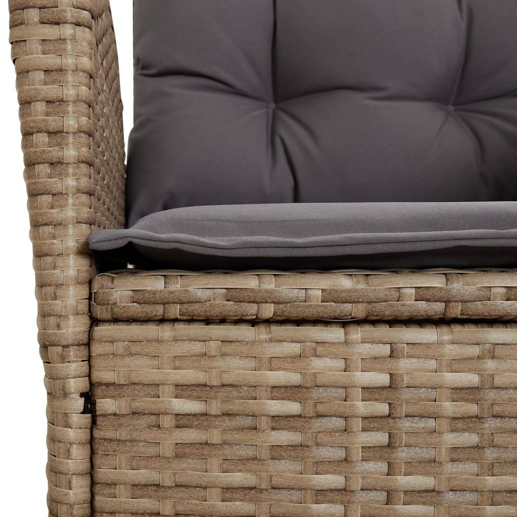 Prolenta Premium - Chaises de jardin rotin beige  57 x 61 x 93 cm  - Prolenta premium p367.1 - Image 9