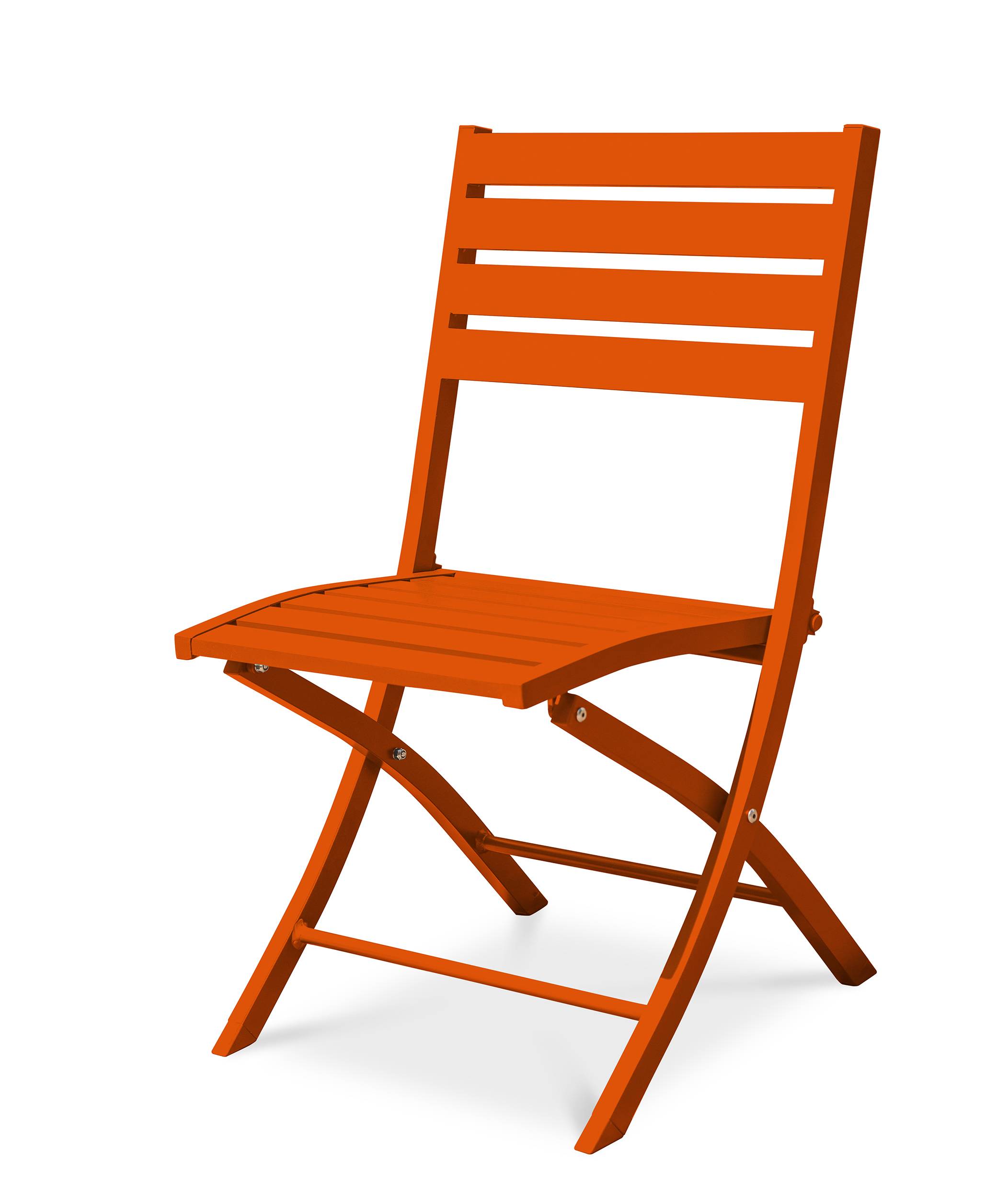 City Garden - Chaise de jardin pliante en aluminium - Orange - MARIUS - Image 5