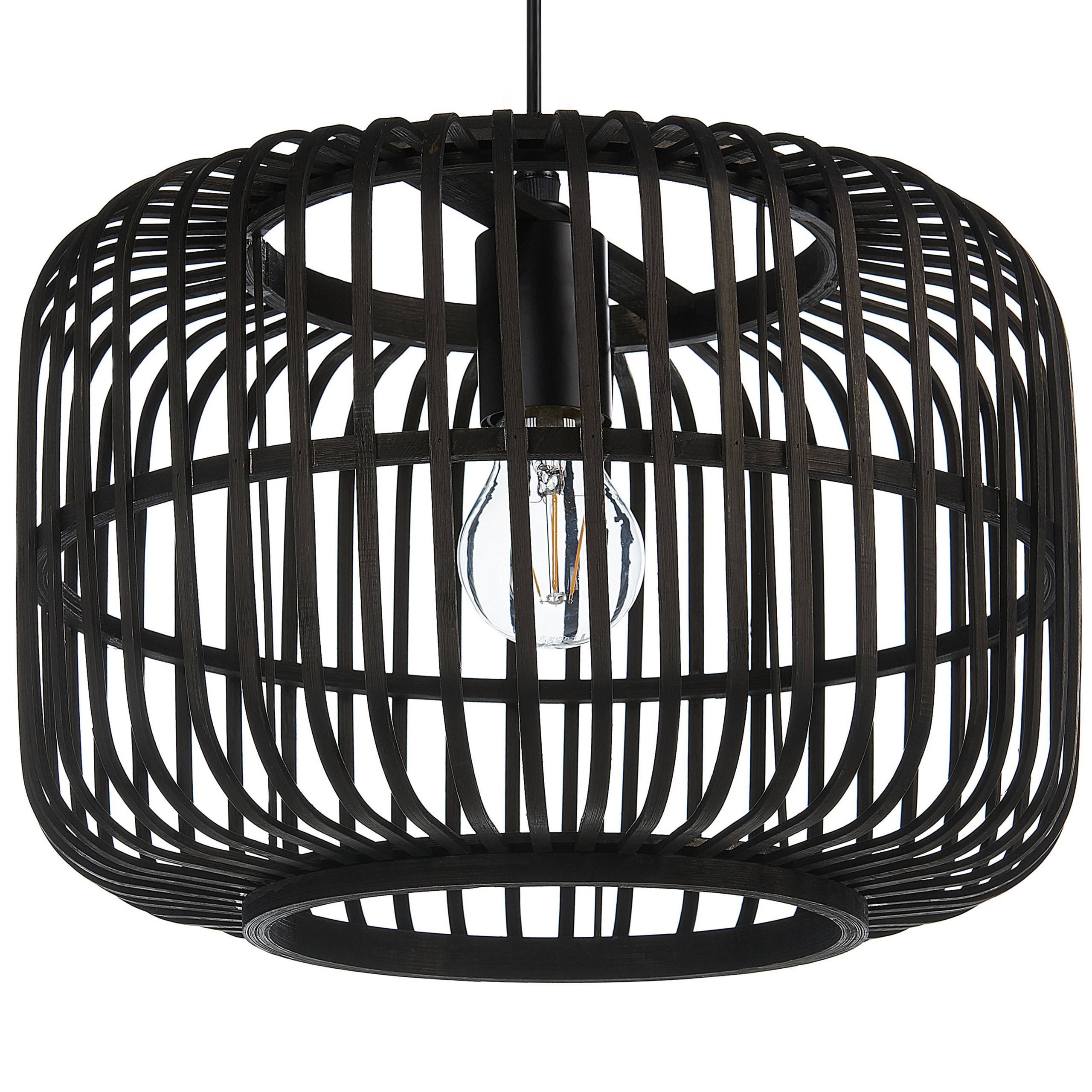 Beliani - Lampe suspension Bambou Noir MACHEKE - Beliani - Image 5