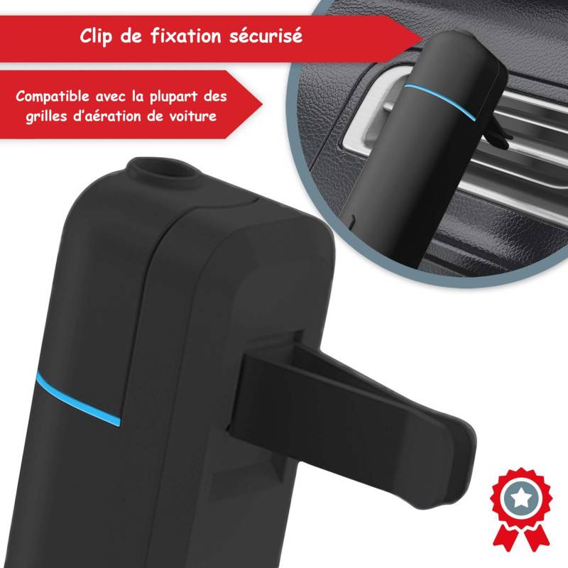 Diffuseur aromatique Noir pour huile et parfum sans fil Idéal pour la voiture ou l'intérieur - Image 4