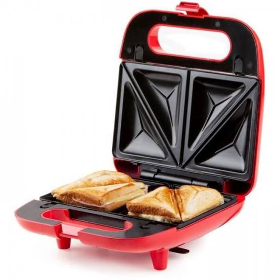 Appareil - Machine a Croque Monsieur DOMO - DO9242W - - 5 en 1 - 5 jeux de plaques anti-adhésives interchangeables - 750W - Image 5
