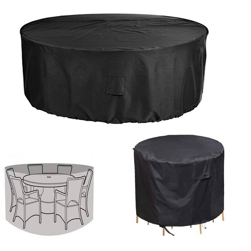 IntiMeg - Housse salon de jardin, Oxford Housse de Protection Salon de Jardin Housse Table Bâche Salon de Jardin Imperméable Résistant à la Vent , 148x60 cm - Image 3