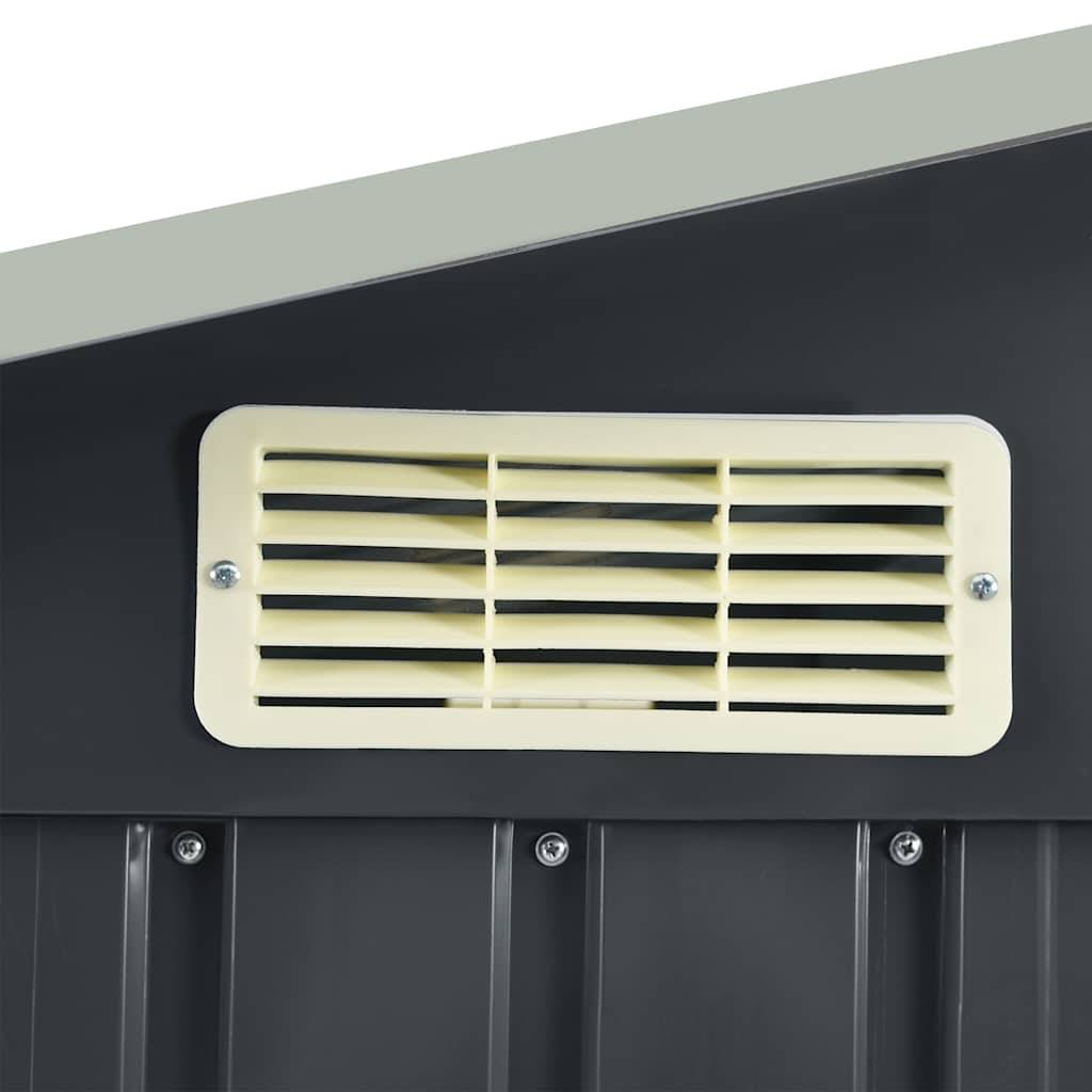 Vidaxl - Abri de jardin avec étagère Anthracite 205x130x183 cm Fer vidaXL 47106 - Image 5