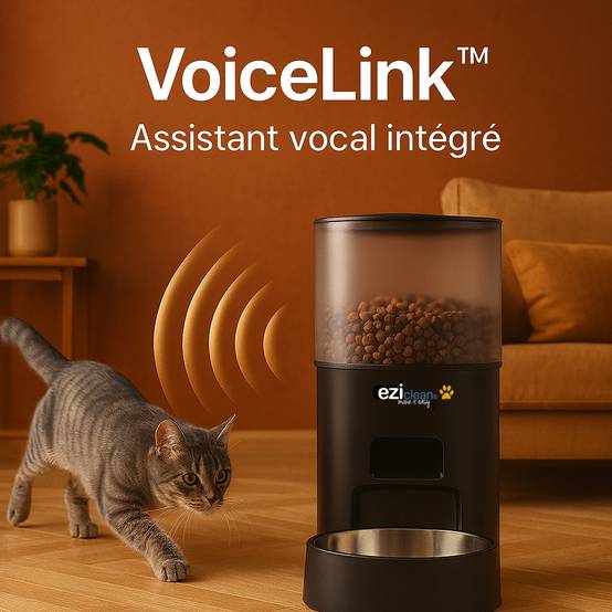 Distributeur de croquettes et fontaine pour chat et petit chien Eziclean® Nutribot Connect Ultra (3,5L/3L) - Image 5