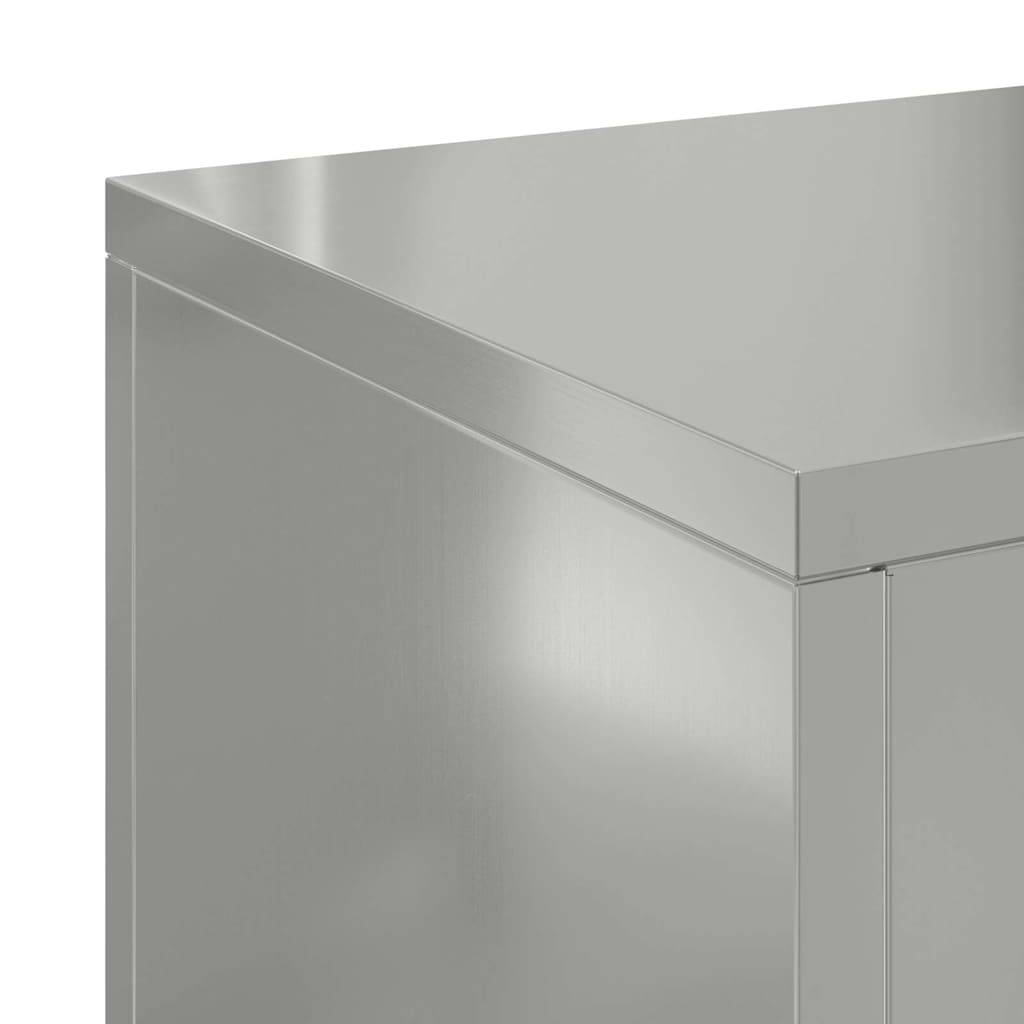Vidaxl - Support de Plante 2 pcs Argent 24 x 24 x 55 cm Acier galvanisé vidaXL 865818 - Image 9