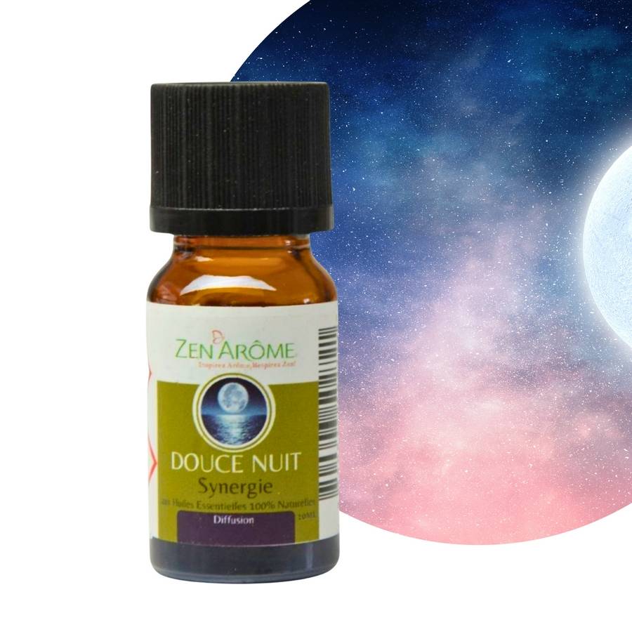 Synergie d'Huiles Essentielles Douce Nuit – Mélange d'huiles essentielles 100% pures et naturelles – Diffusion– 10ml - Zen'Arôme - Image 2
