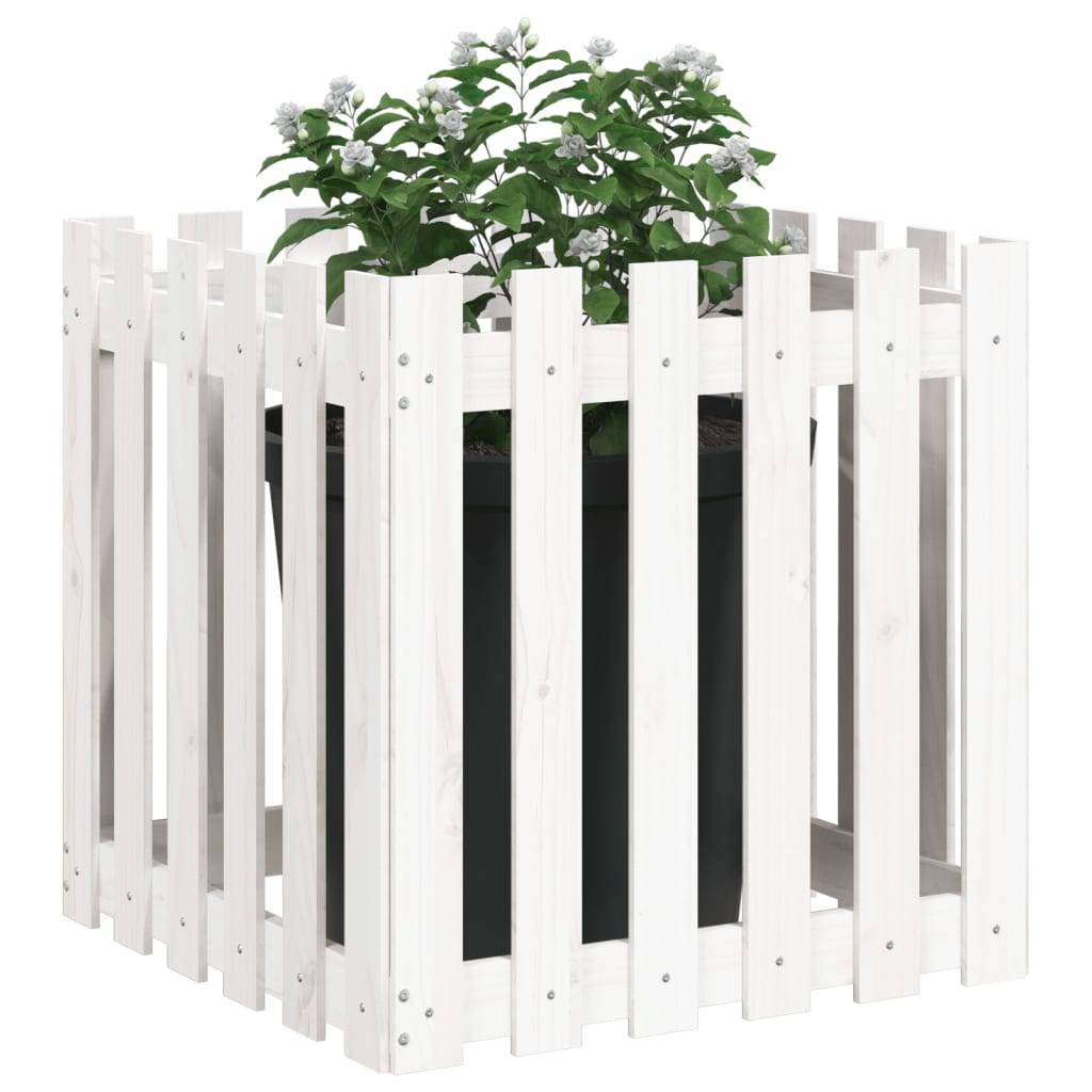 Prolenta Premium - Jardinière bois blanc  60 x 60 x 60 cm  - Prolenta premium p331.5 - Image 3