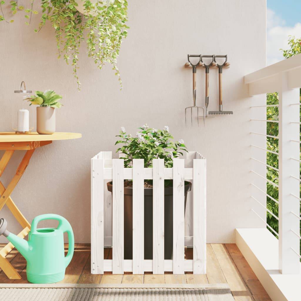 Prolenta Premium - Jardinière bois blanc  60 x 60 x 60 cm  - Prolenta premium p331.5 - Image 2