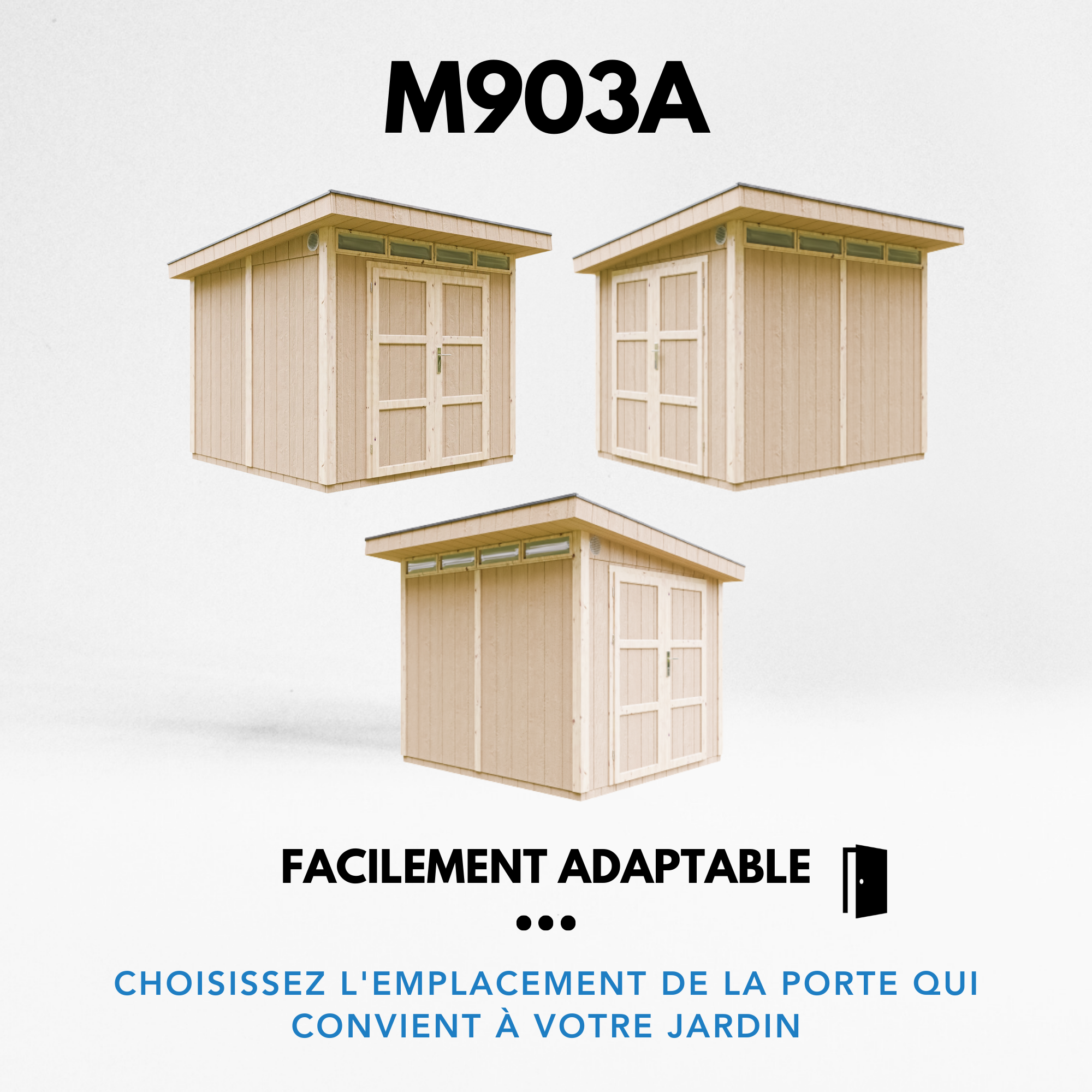 Timbela - Abri de jardin 6 m² - sans plancher L294xL279xH237cm - M903AB TIMBELA - Image 6