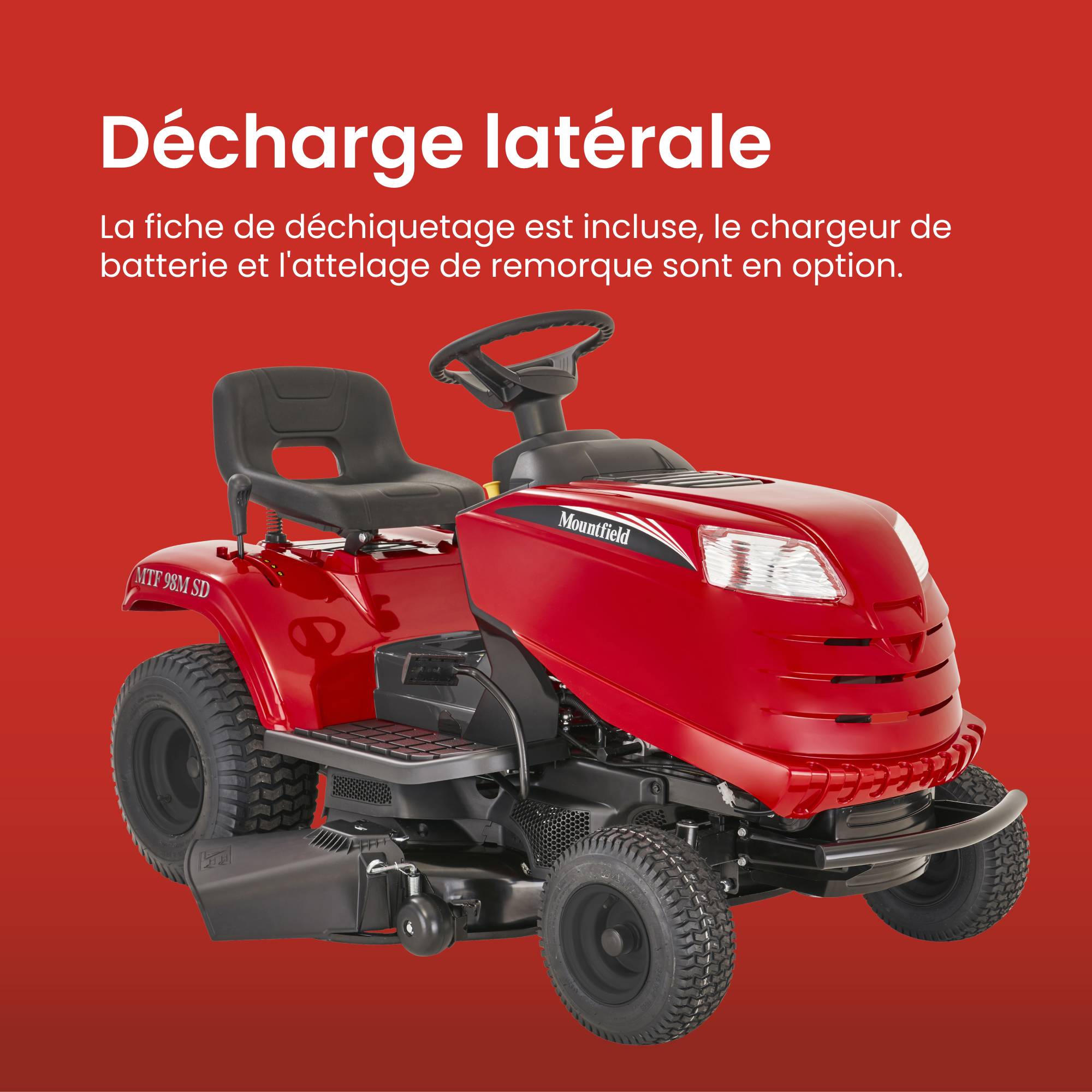 Tracteur tondeuse Mountfield MTF 98M SD – 98 cm, éjection latérale STIGA - Image 5
