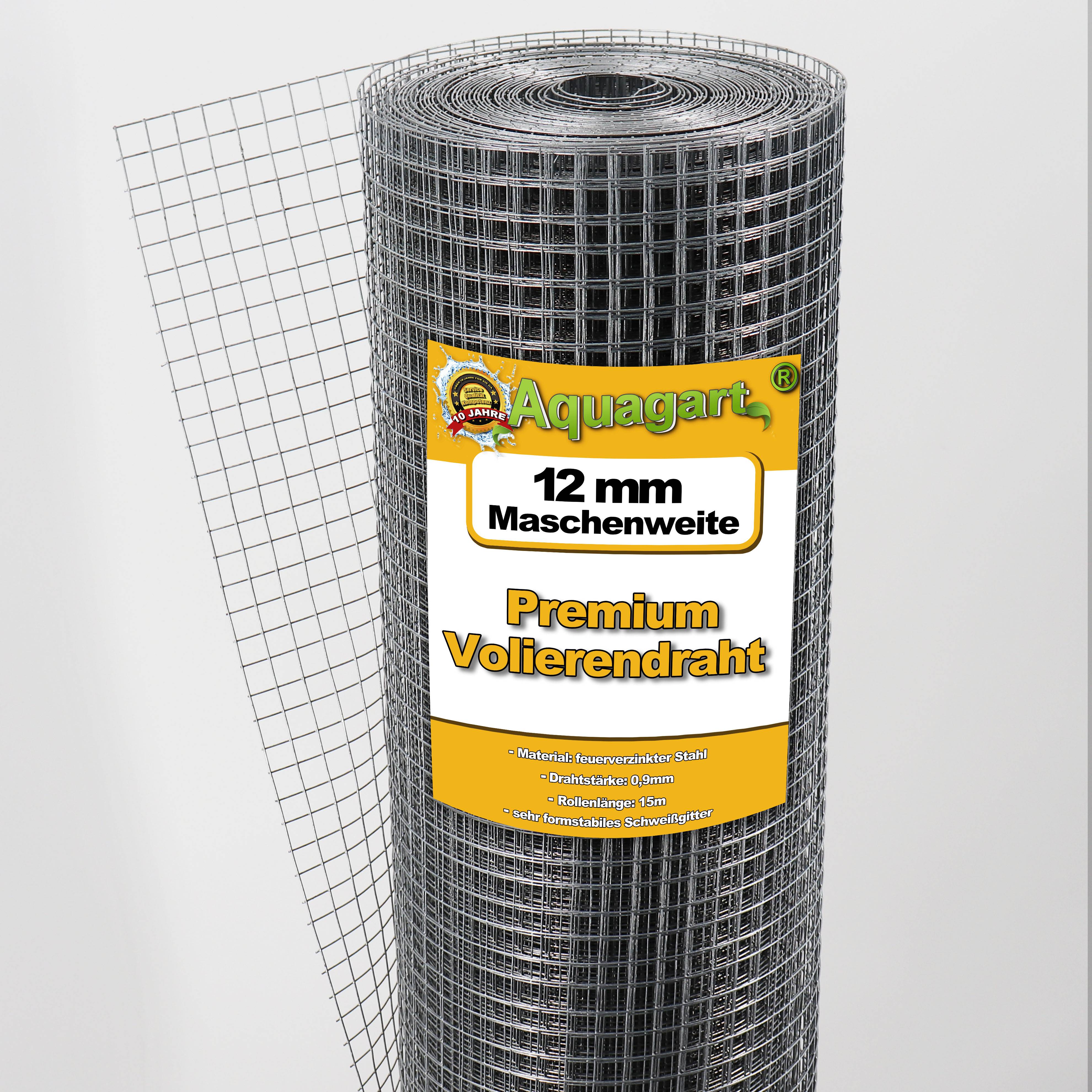 60 m x 1 m grillage pour volière, grille métallique, grillage soudé, clôture en fil de fer, galvanisé à chaud - Image 1