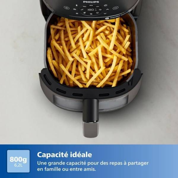 Philips - Friteuse sans huile 6,2l 1700w noir NA230/00 Philips - Image 6