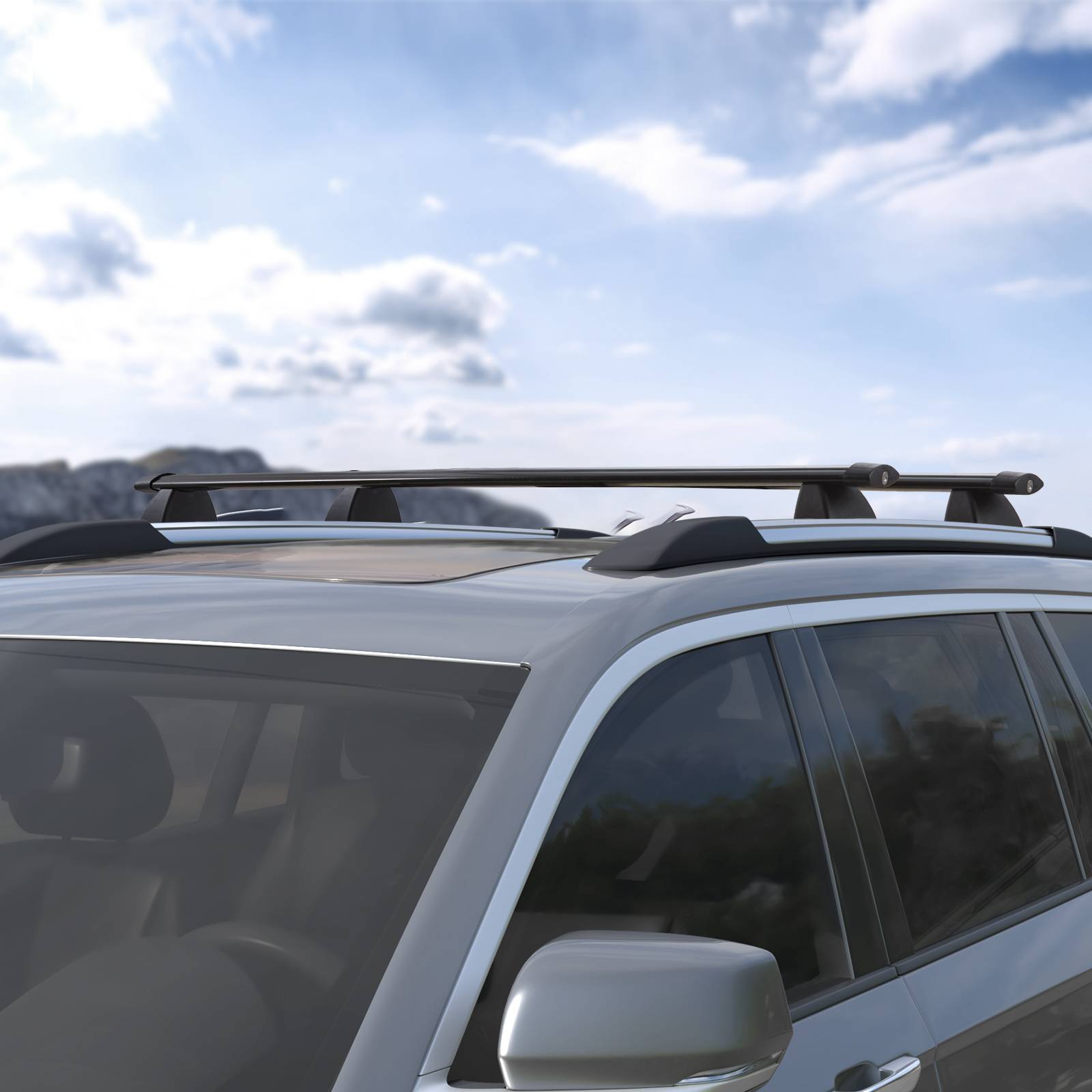 VEVOR Barres de toit transversales 2 PCs compatible JEEP GRAND CHEROKEE 2011-2021, aluminium. - Image 8